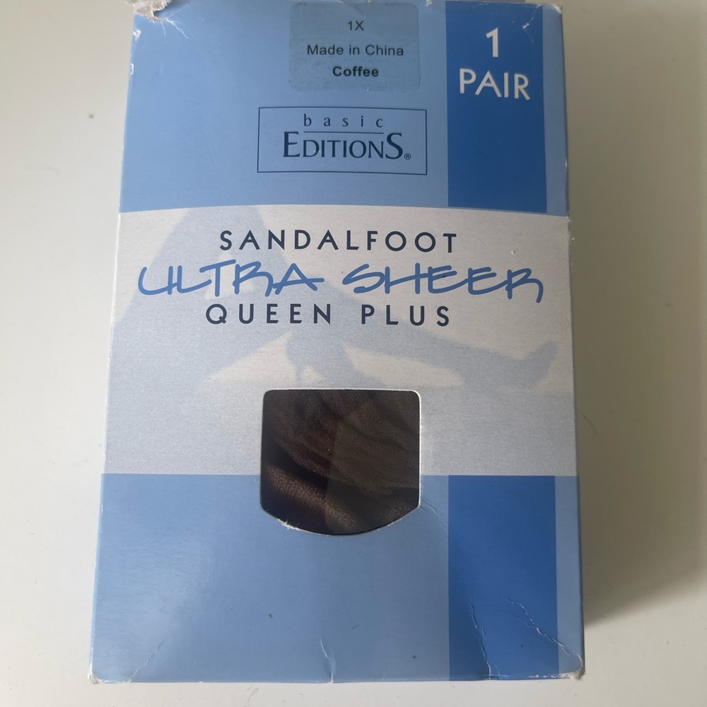 Vintage Basic Editions Sandalfoot Nylons